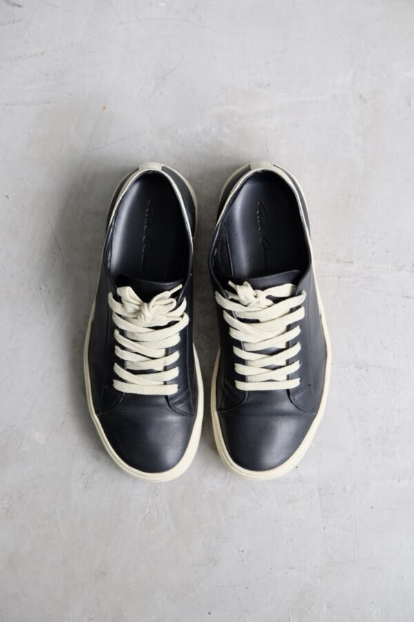 Rick Owens Hun Geotrasher Leather Sneakers