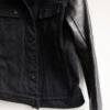 BORIS BIDJAN SABERI Fck W Leather Denim Jacket - Hình ảnh 3