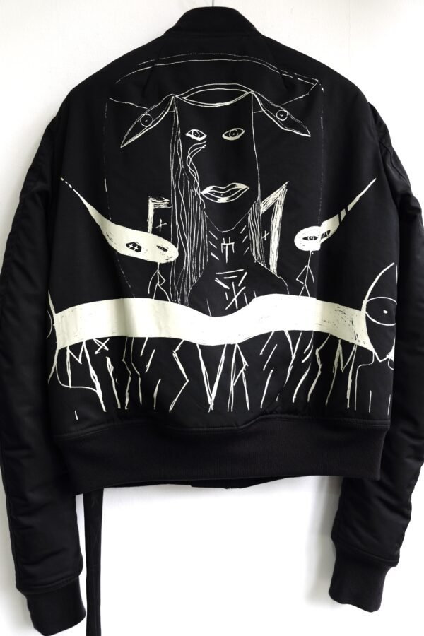 Rick Owens DRKSHDW Printed Bomber Jacket - Hình ảnh 3