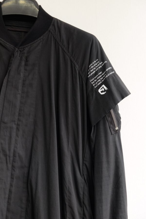 JULIUS_7 Double Sleeve "Dust"Print Bomber Jackket - Hình ảnh 3