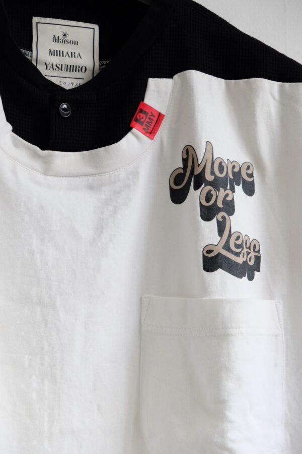 Maison MIHARA YASUHIRO Henry Neck Docking T Shirt - Hình ảnh 3