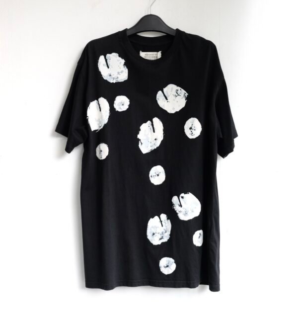 Maison Margiela X ssense tabi footprint t shirt celebrating 30 yrs of the tabi boot
