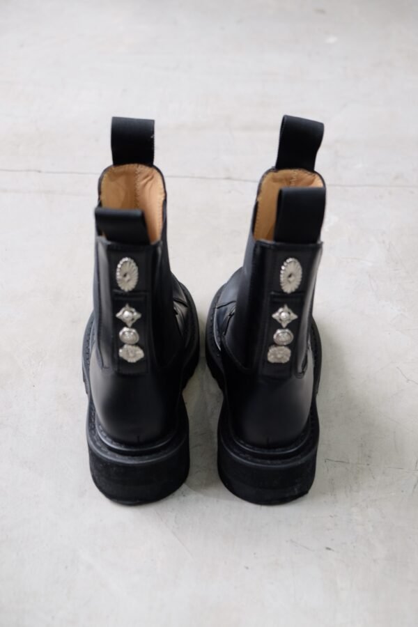 Toga Pulla Leather Mid-Calf Chelsea Boots Black - Hình ảnh 3