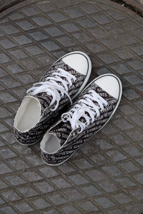 Vetements All Over High Top Sneaker Black - Hình ảnh 2