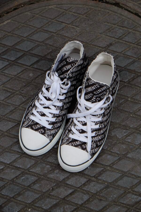 Vetements All Over High Top Sneaker Black