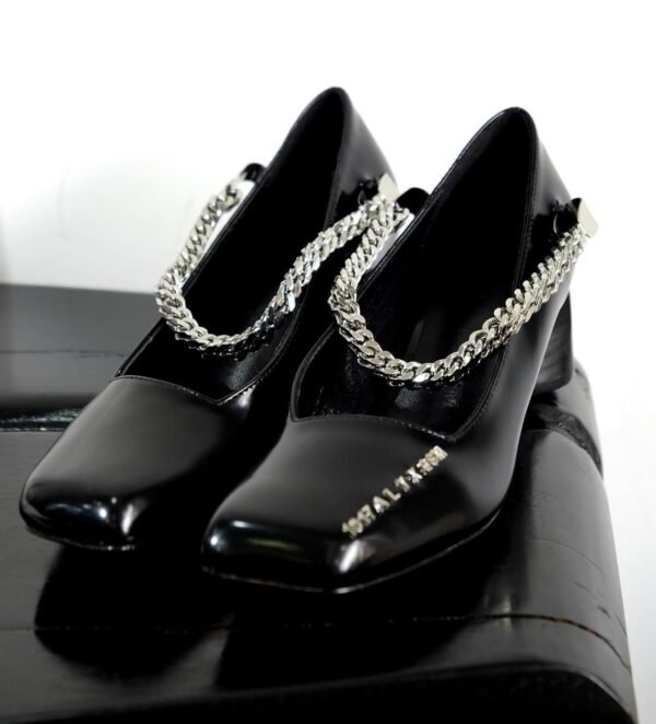1017 ALYX 9SM Black Patent Medium Heels Black