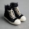 Rick Owens Pony Hair High Top Sneakers - Hình ảnh 2