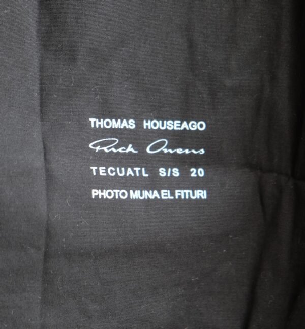 Rick Owens BNWT SS20 RICK OWENS “TECUATL” HOUSEAGO OUTHERSHIRT BLACK - Hình ảnh 3