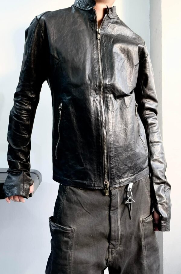 Leon Louis Enos scar Leather Jacket - Hình ảnh 4