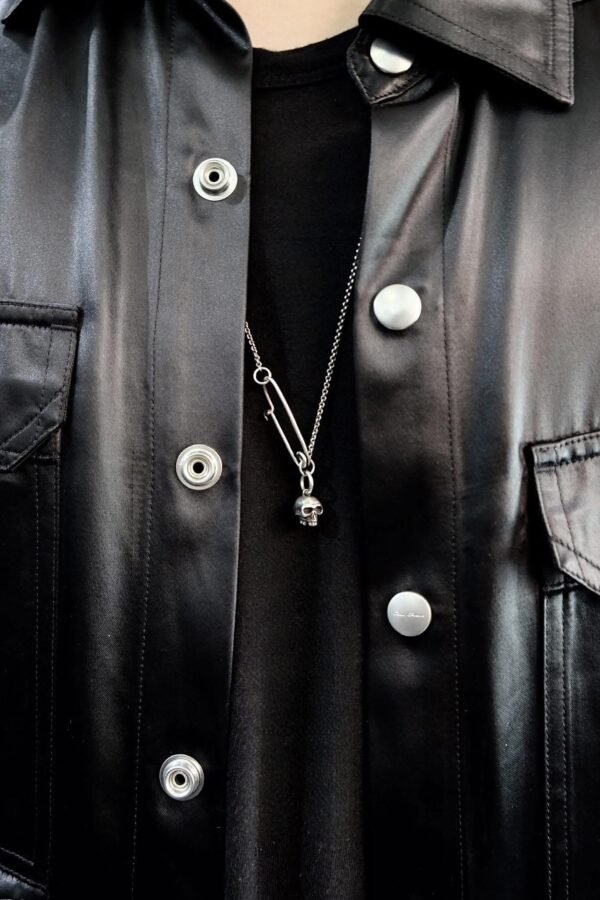 Werkstatt :München M3982 Fine Chain Safety Skull + Pin - Hình ảnh 3