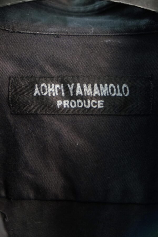 Yohji Yamamoto Pour Homme 16SS Signature Printed Cupro Shirt / Black - Hình ảnh 3
