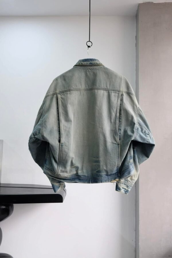 JULIUS Distressed Denim Jacket In Blue - Hình ảnh 2
