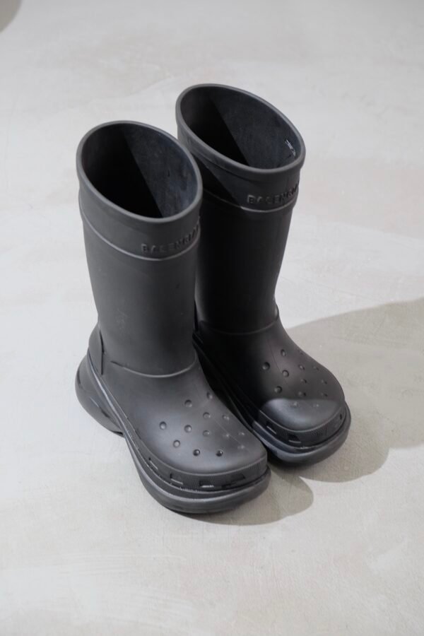 Balenciaga Croscs Logo Debossed Boots