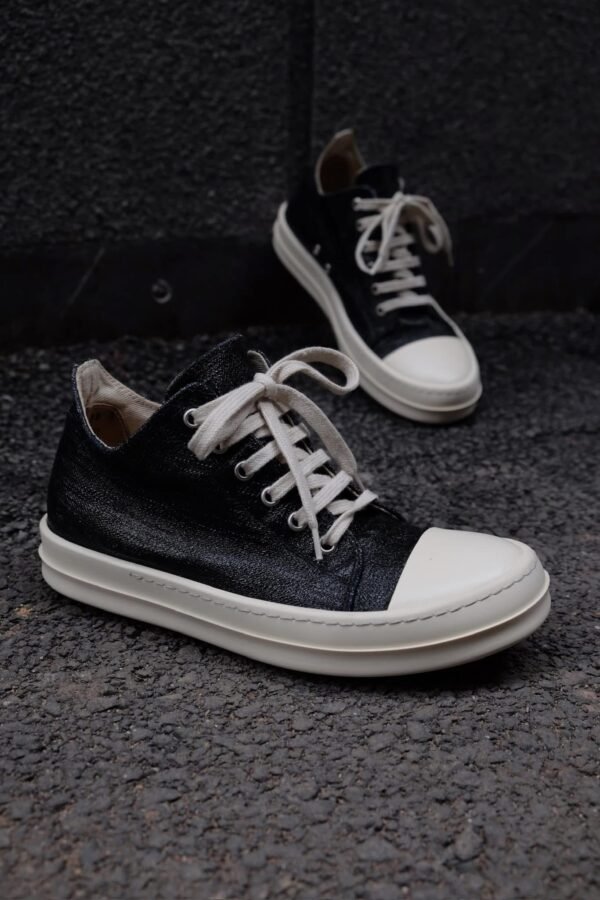 Rick Owens DRKsHDW Ramones Low Waxed Sneaker