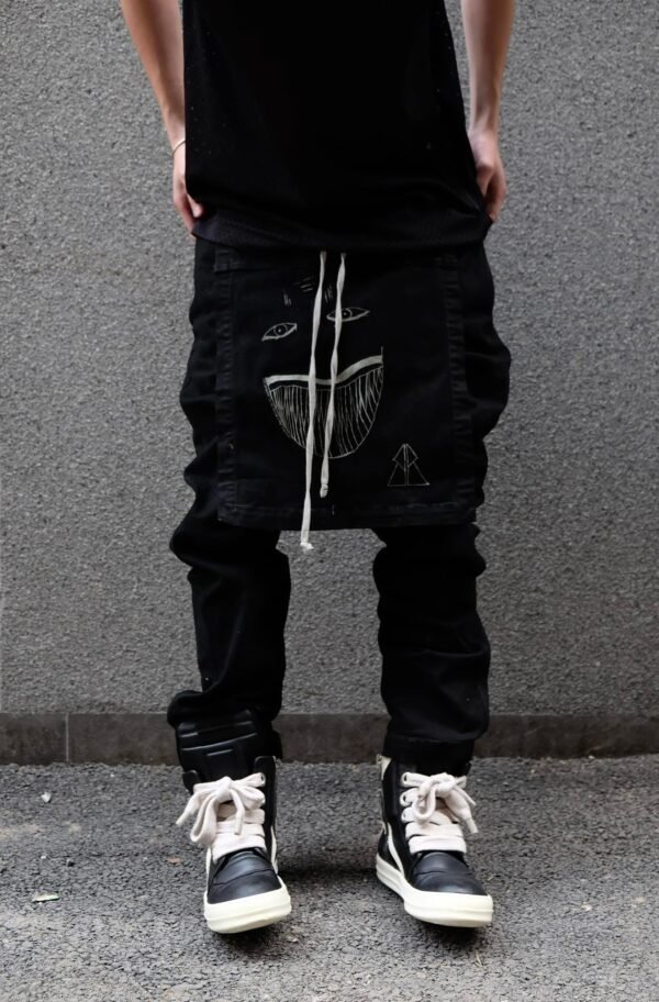 Rick Owens Drkshdw Black Toothface Belas Lounge Pants - Hình ảnh 3