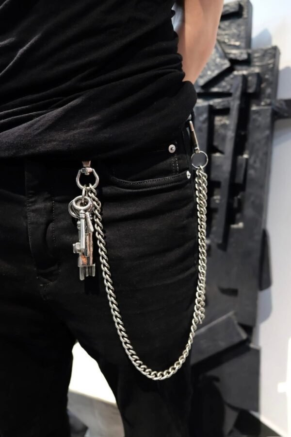 UNDERCOVER “ Ss06 “ Key Ring Silver Wallet Chain - Hình ảnh 2