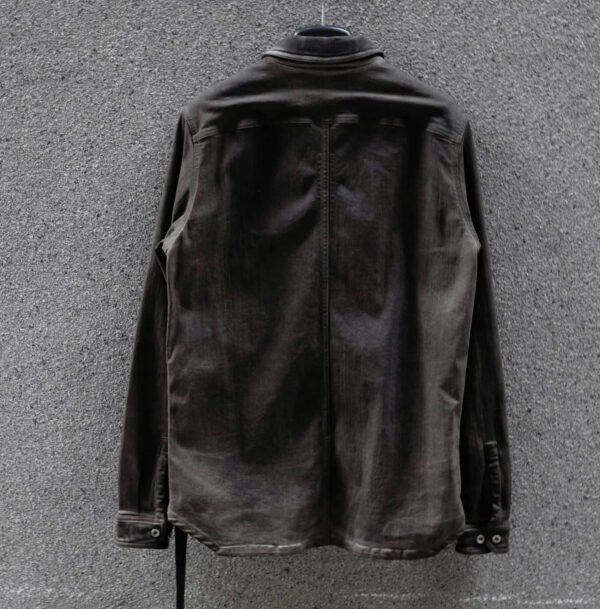 Rick Owens Drkshdw Outer Shirt Dark Brown - Hình ảnh 3