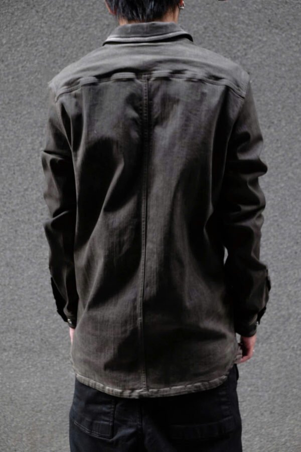Rick Owens Drkshdw Outer Shirt Dark Brown - Hình ảnh 4