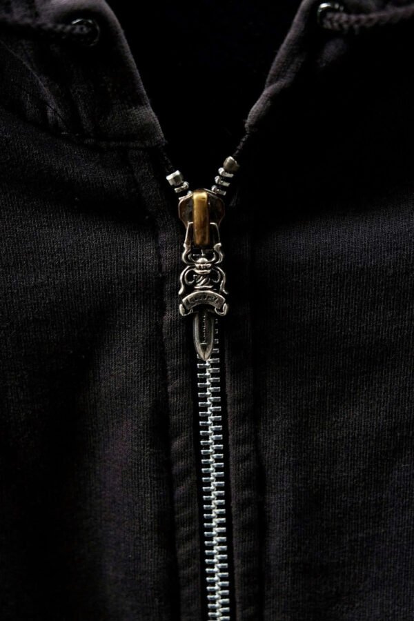 Chrome Hearts Vintage 90s Horseshoe Dagger Zip Hoodie - Hình ảnh 2