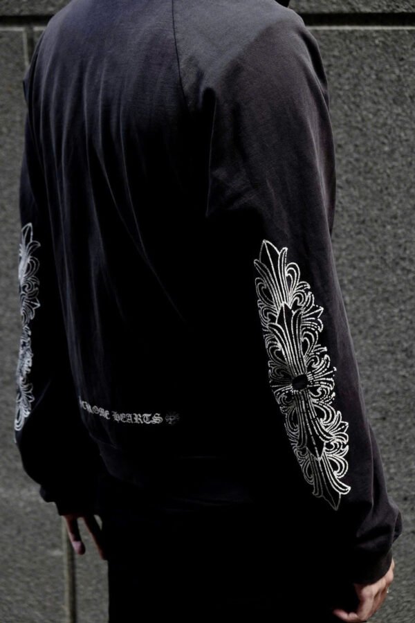 Chrome Hearts Vintage 90s Horseshoe Dagger Zip Hoodie - Hình ảnh 5
