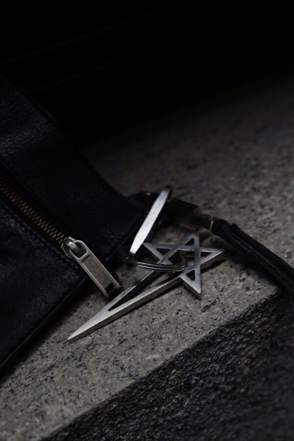 Rick Owens Leather Cross Body Chain Bag - Hình ảnh 2