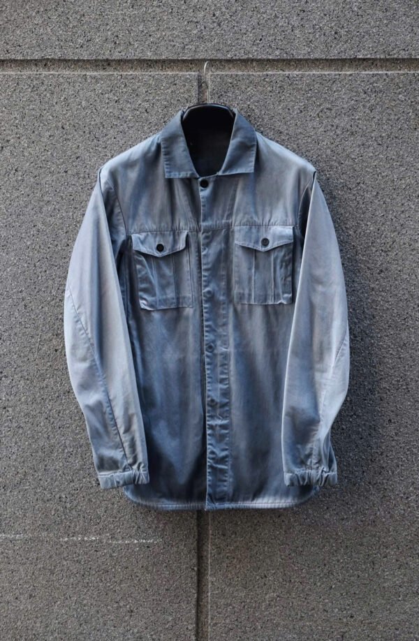 11 By Boris Bidjan Saberi Blue White Denim Shirt