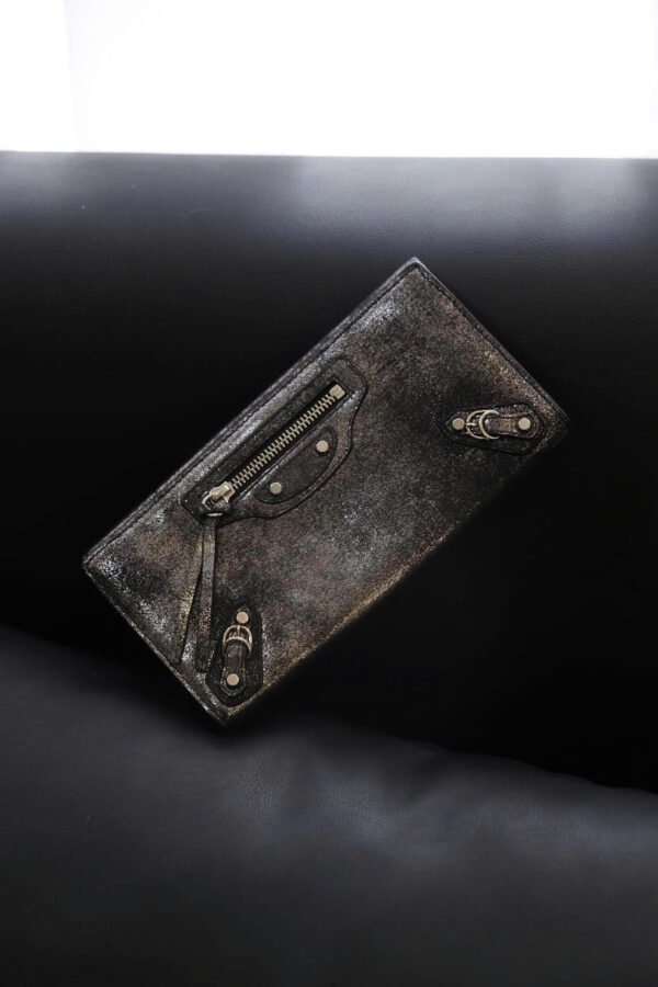 BALENCIAGA Calfskin Milkyway Papier Money Wallet