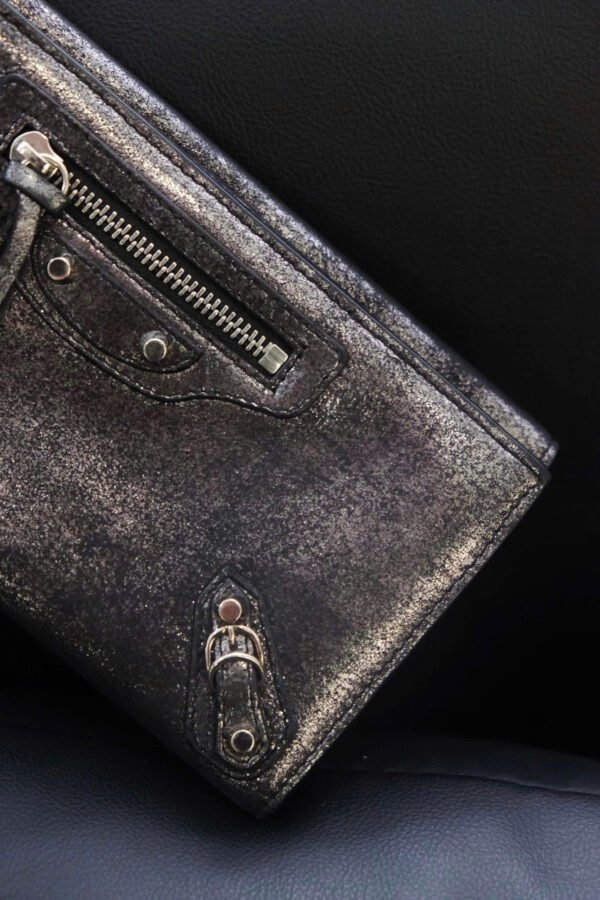 BALENCIAGA Calfskin Milkyway Papier Money Wallet - Hình ảnh 2