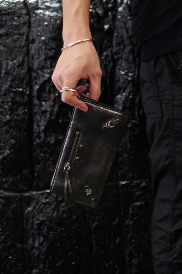 BALENCIAGA Calfskin Milkyway Papier Money Wallet - Hình ảnh 4