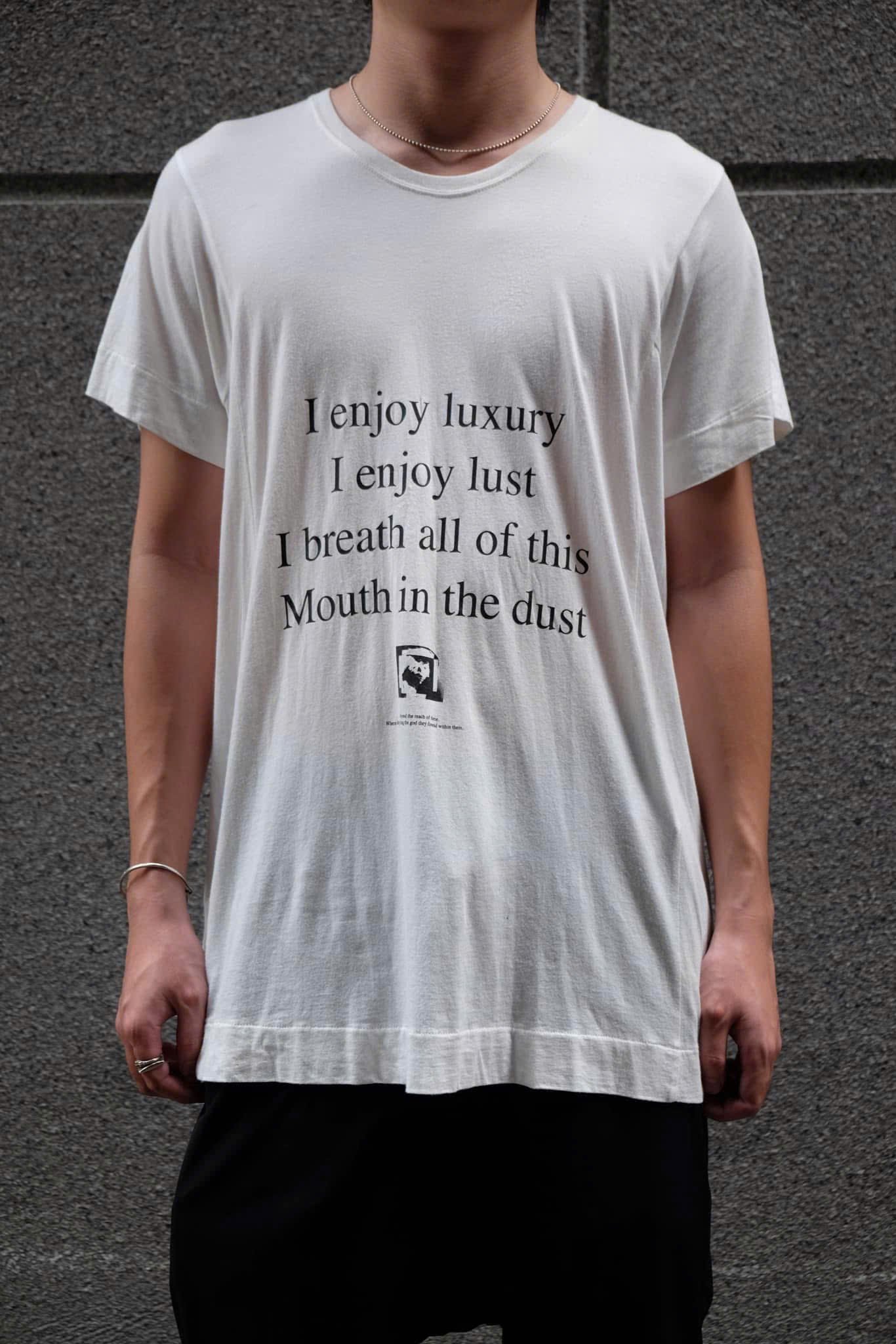 JULIUS SS17 Message Printed T Shirt