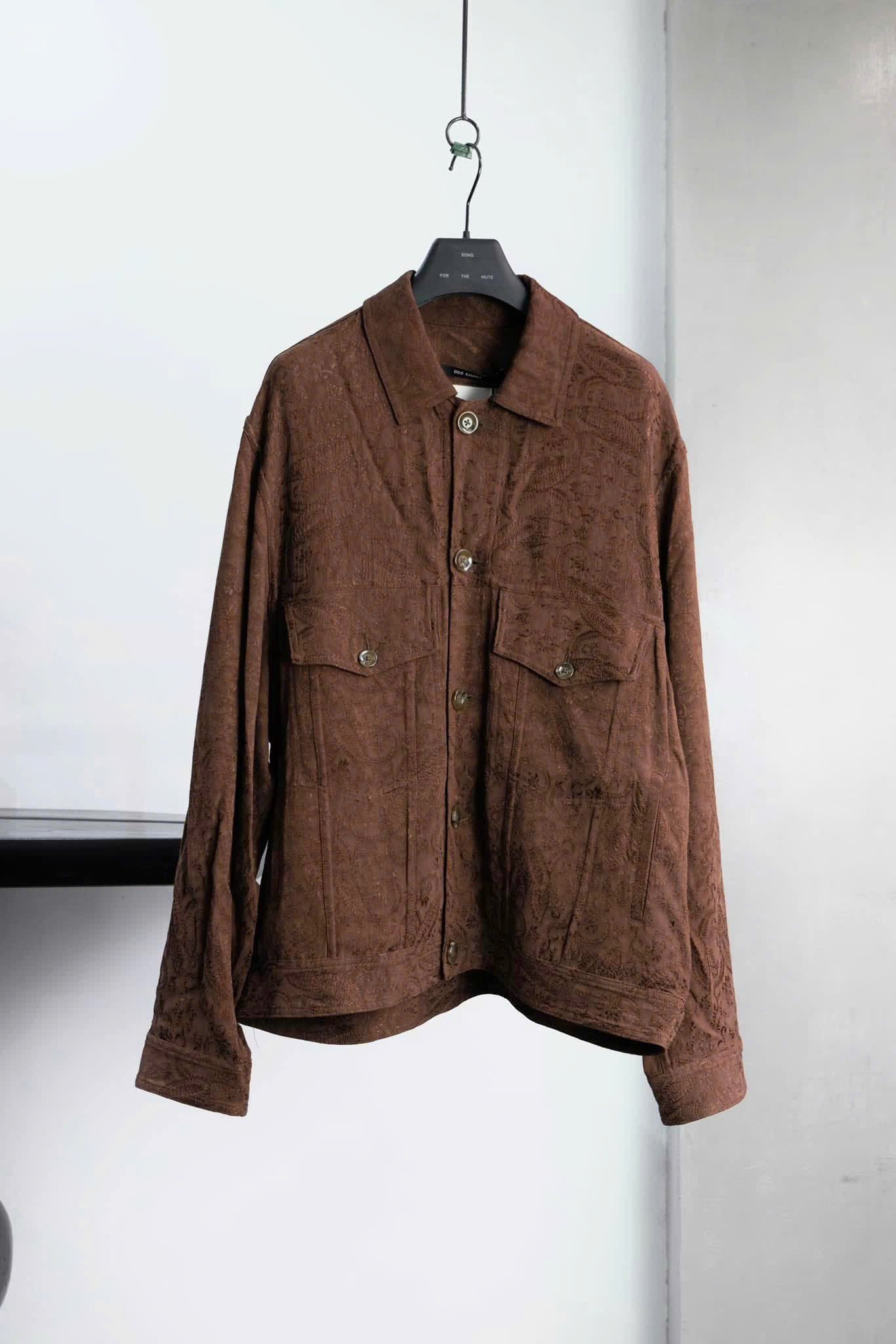 SONG FOR THE MUTE 00.0 Sample Utility Embroidered Jacket Brown