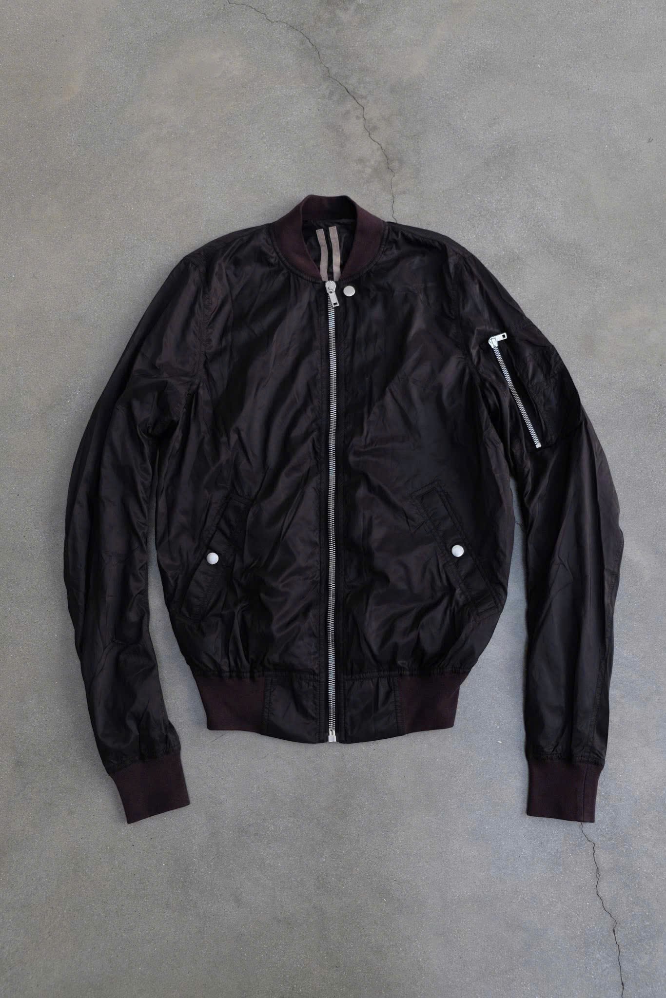 Rick Owens Drkshdw Flight Bomber Jacket Black