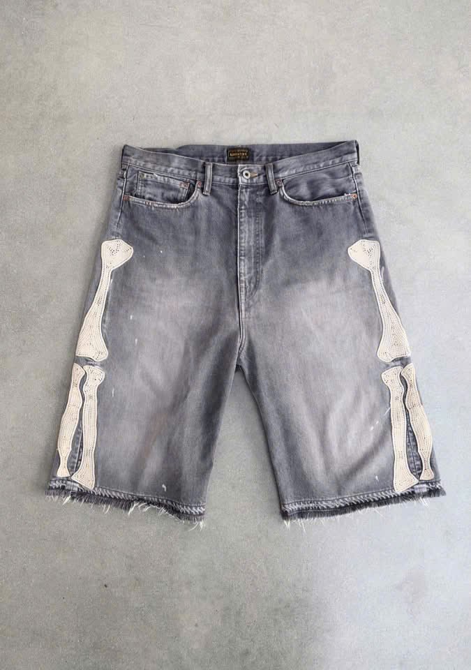 KAPITAL 14oz Bone Denim 5P Shorts