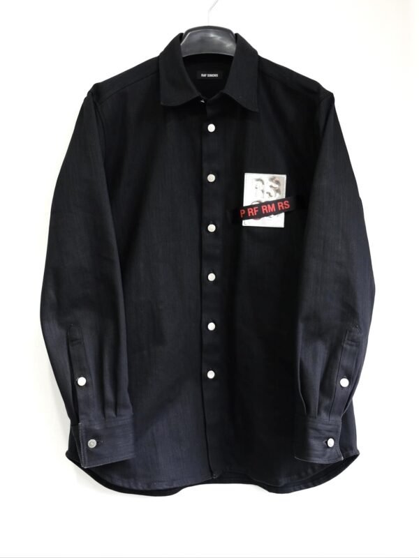 Raf Simons Tape and Patch Denim Shirt