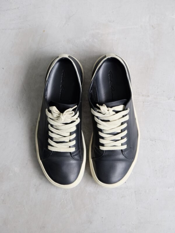 Rick Owens Hun Geotrasher Leather Sneakers