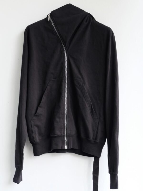 Rick Owens  Black Mountain Zip Up Hoodie Black