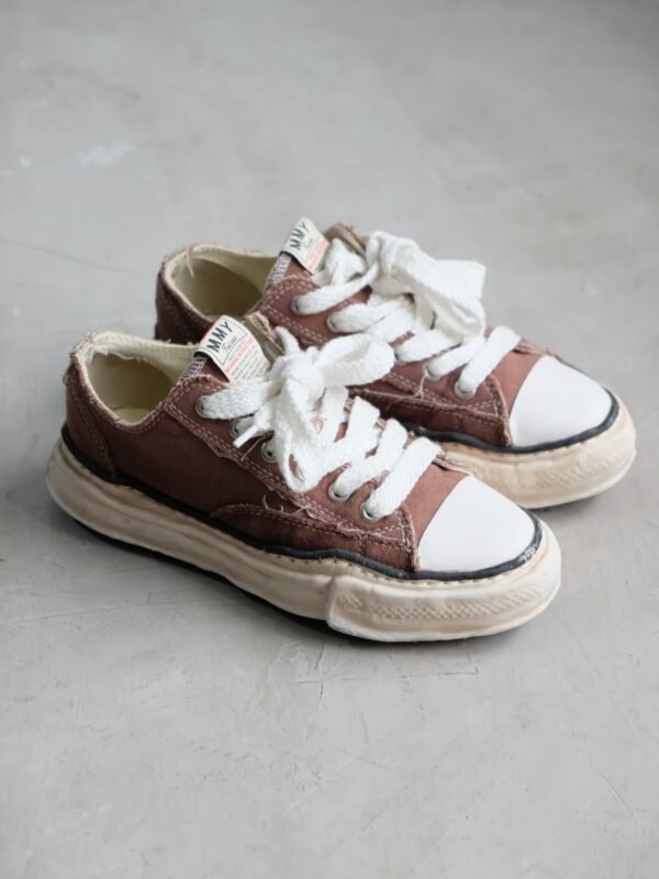 Maison MIHARA YASUHIRO PETERSON OG Sole Canvas Low Top Sneaker Brown