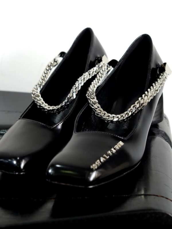 1017 ALYX 9SM Black Patent Medium Heels Black