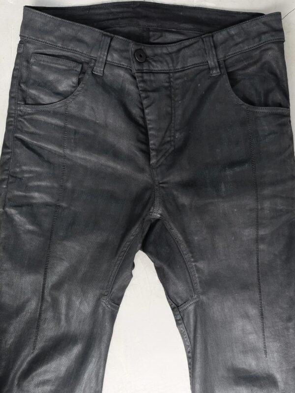 11 By Boris Bidjan Saberi Pioneer Brush Wax Jeans Black