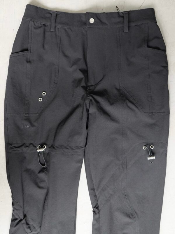 HELIOT EMIL Cargo Trousers Drawstring Tunnels Black