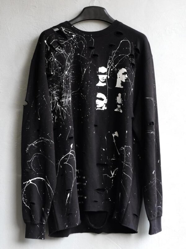 MISBHV Distressed Painted Sweater