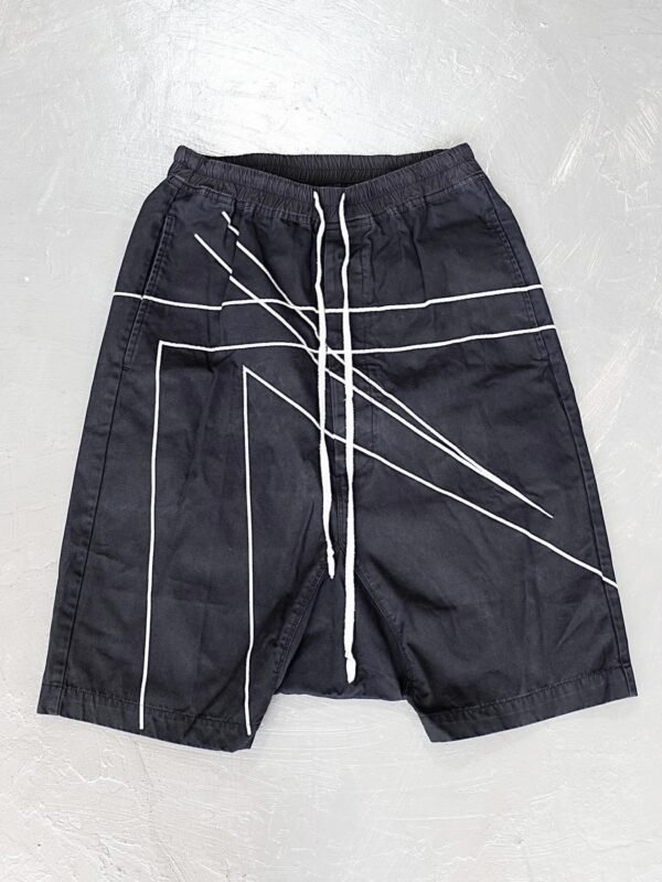 Rick Owens FW16 Embroidered Cyclops Pod Shorts Black