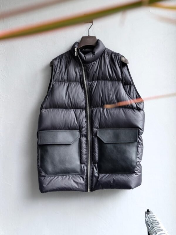 Rick Owens Black Down Mollino Vest