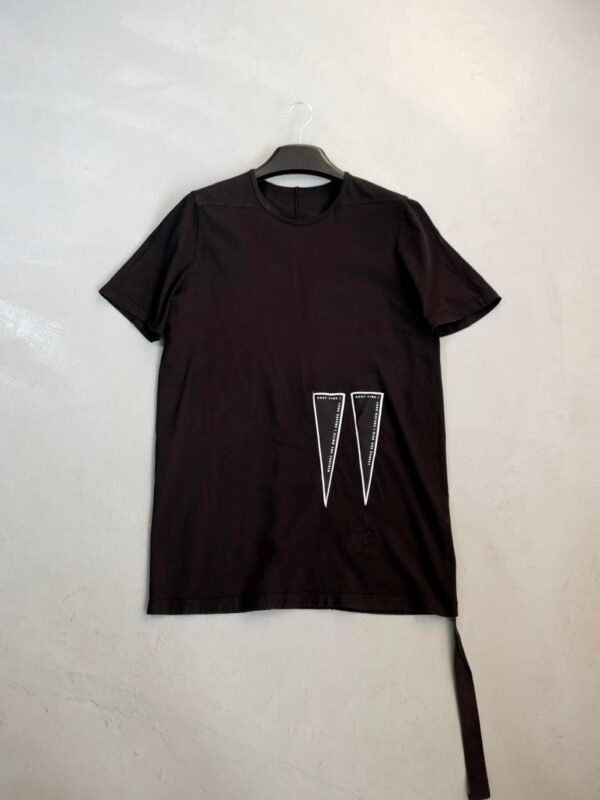 RICK OWENS DRKSHDW Black short-sleeved Logo T-shirt