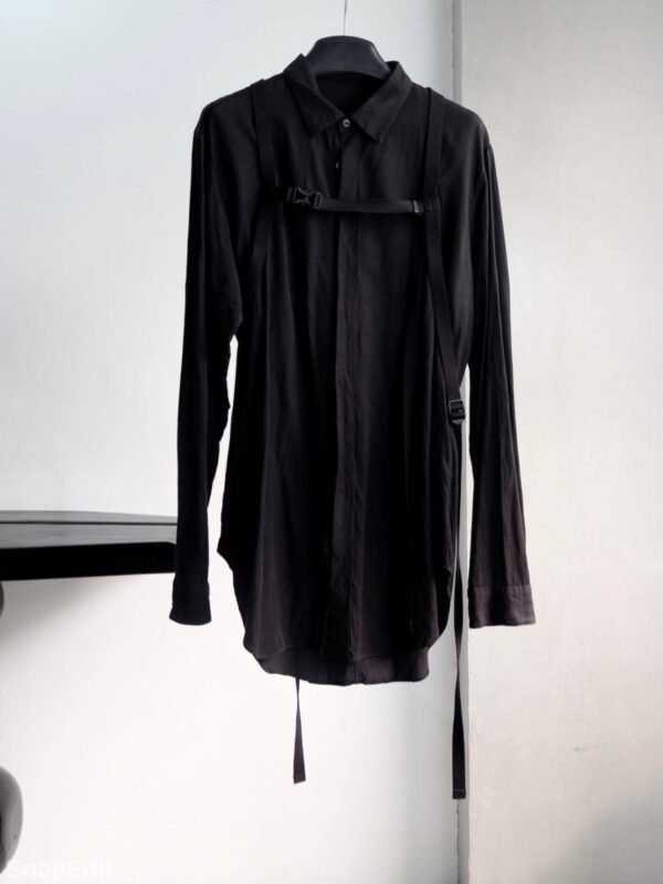 Julius Buckled Up Shirt / Black