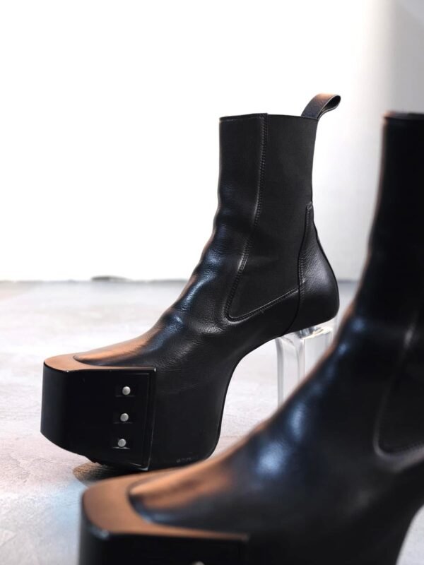 Rick Owens Beveled Platforms Kiss Boots