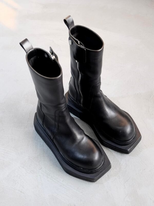 Rick Owens Beatle Turbo Cyclops Creeper Boots / Black