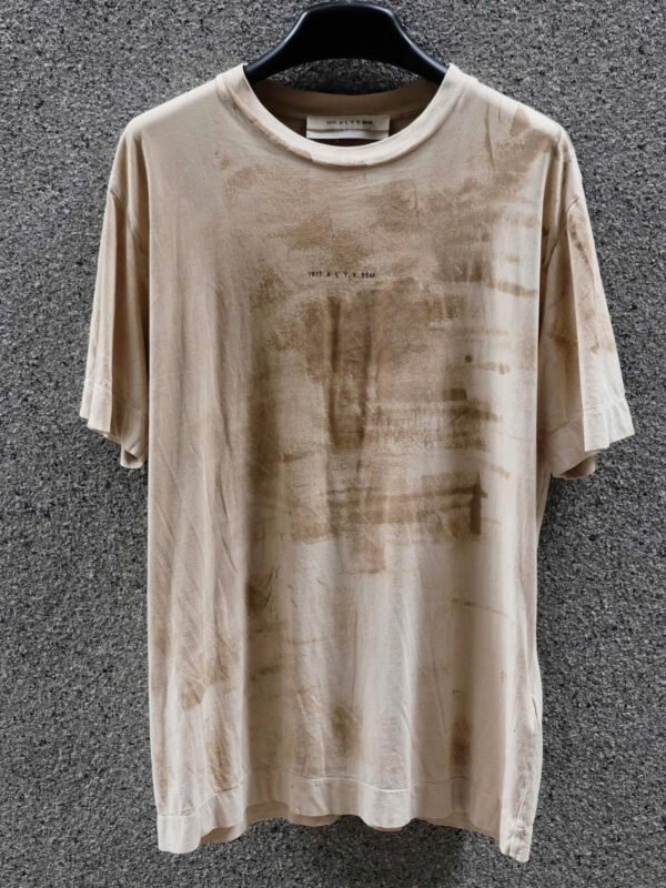 1017 ALYX 9SM Faded Effect Crewneck T Shirt Beige
